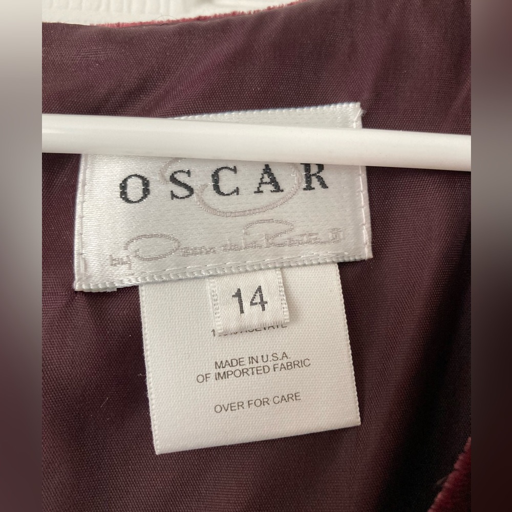 Oscar by Oscar de la Renta wine velvet tank top, sz 14.  Never worn but no tags. - Picture 4 of 5